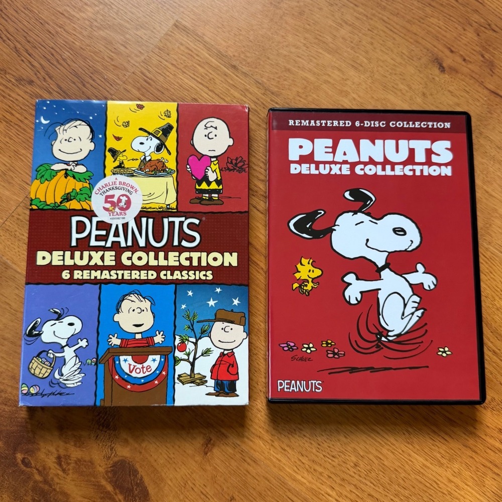 Peanuts Deluxe Collection 6 Remastered Classics DVD 6-Disc Box Set Snoopy